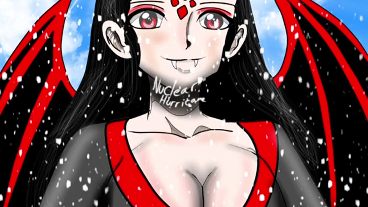 Oc speedpaint nuclear the angel in the snow