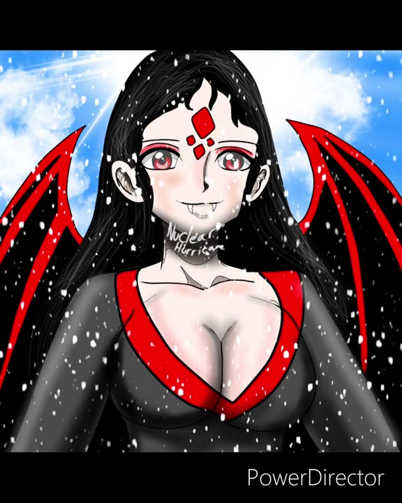 Oc speedpaint nuclear the angel in the snow