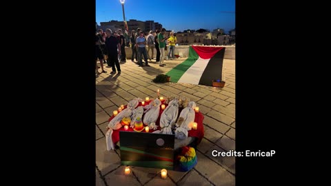 I biscegliesi si ribellano al genocidio: «Subito sanzioni ad Israele»
