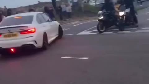 Showing off his cartwheel skills