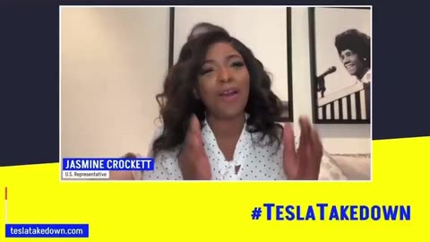 Rep. Jasmine Crockett asks terrorists to “take down” Tesla and Elon Musk on her