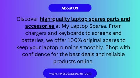 Buy the Best Laptop Spare Parts Online | My Laptop Spares