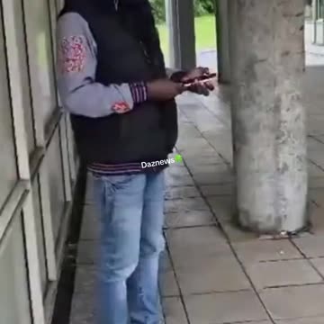 An African tried to break into a house after following a woman but the boyfriend