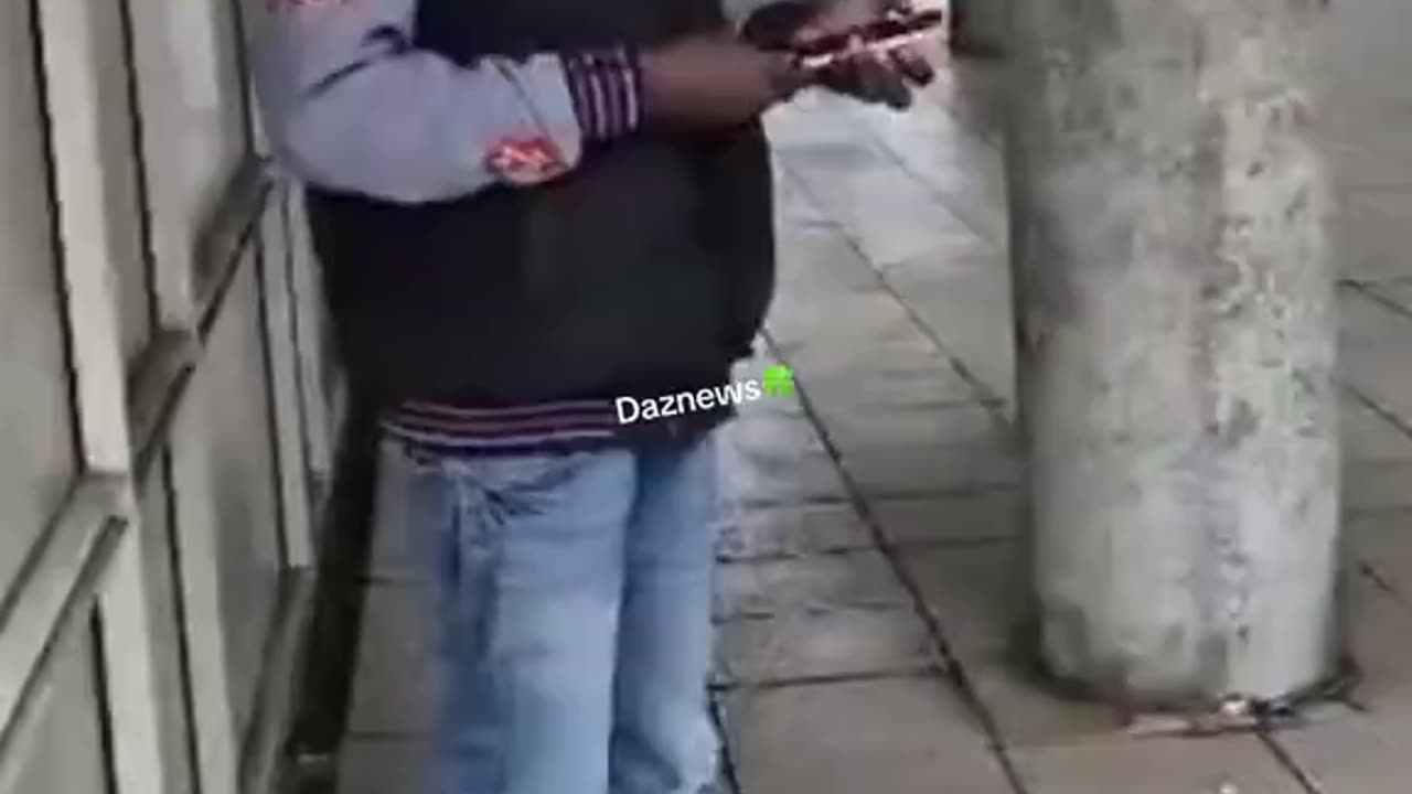 An African tried to break into a house after following a woman but the boyfriend