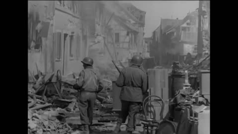14th and 7th Armored Division in Action, Germany 1945 - Combat Footage