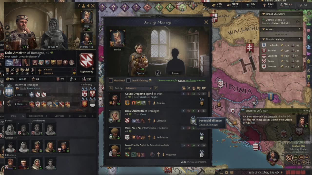 The Humble Beginnings of TRUMP EP 47 Crusader Kings III (Adventure Playthrough)
