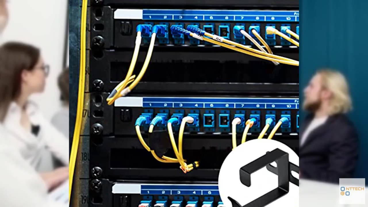 10 Pieces Server Rack Cable Management D Ring Hooks Cable Hooks Black Cable Mana