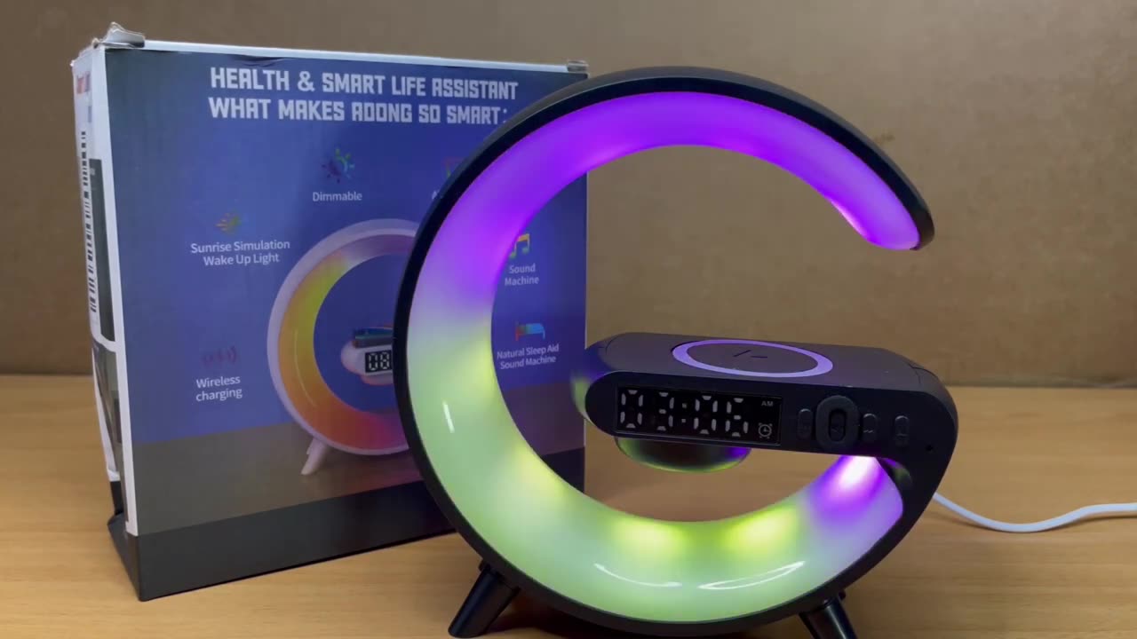 How to set the time and alarm clock with this G63 Smart Light Sound Machine/ UNBOXING