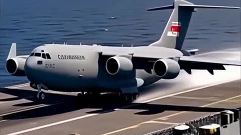 🛬 C-17 Lands on Aircraft Carrier?! 💣🚢 Unreal Military Aviation Moment!