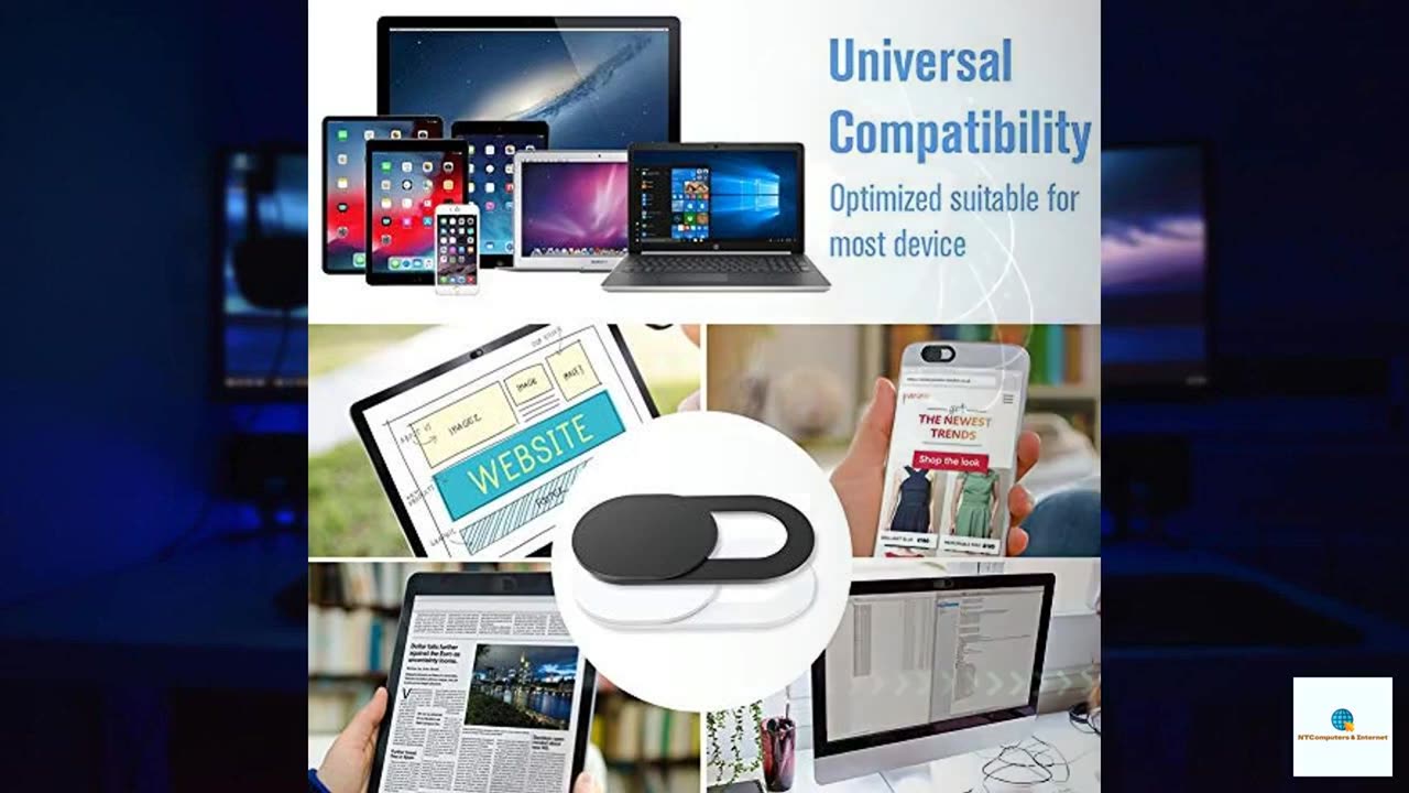 Webcam Cover Slide,[6 Pack] Ultra-Thin Laptop Web Camera Cover Compatible with MacBook,Lap