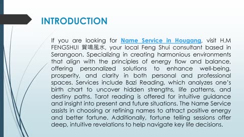 If you are looking for Name Service in Hougang