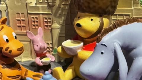 Disney Parks Classic Winnie the Pooh and Friends Figurine Ornament #shorts