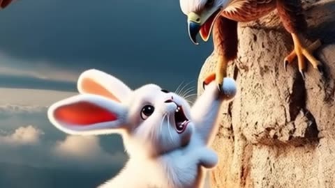 Eagle Helps the Rabbit