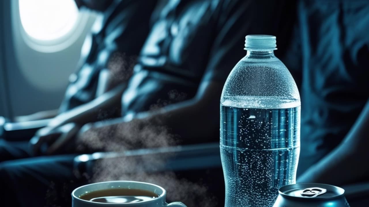 Las bebidas a evitar durante un vuelo.