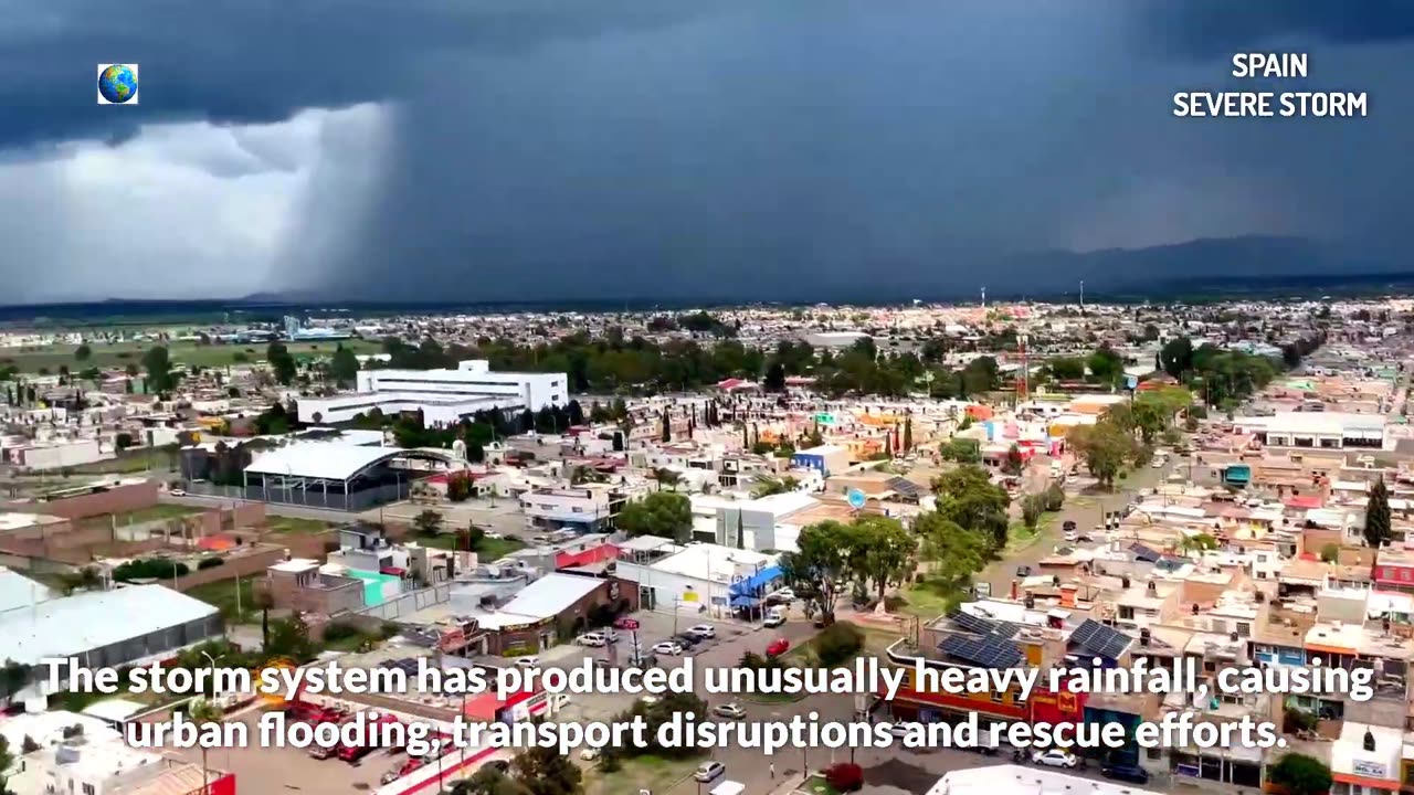 Une puissante tempĂȘte frappe l'Espagne, provoquant des inondations