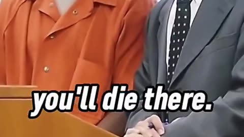 Watch how fast his mood changes when he’s sentenced for Life behind bars