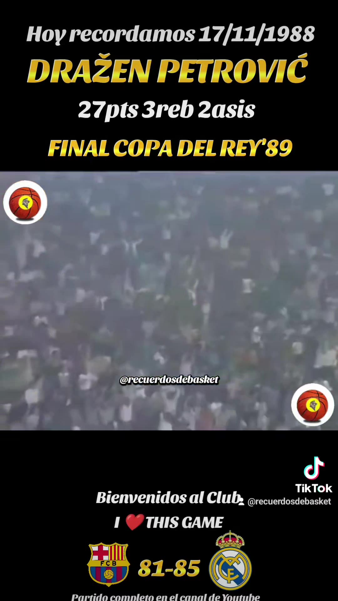 DRAŽEN PETROVIĆ 27PTS 3REB 2ASIS 🎯🏀