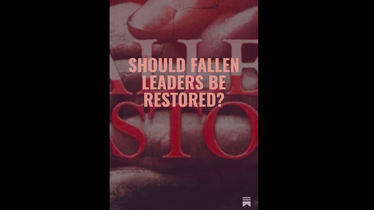 Should Fallen Pastors Be Restored?
