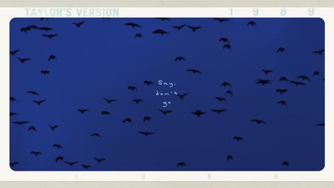 Taylor Swift - Say Don't Go (Taylor's Version) (From The Vault) (Lyric Video)