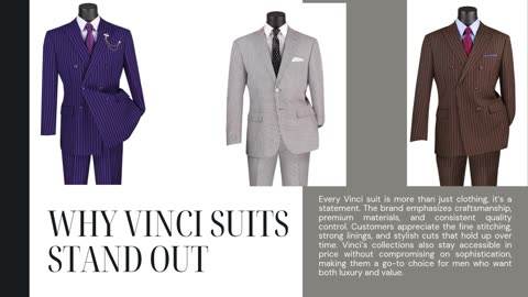 Exploring the Craftsmanship of Vinci Suits