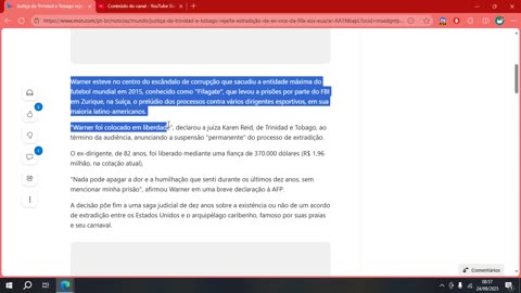 Justiça de Trinidad e Tobago rejeita extradição de ex-vice da Fifa aos EUA