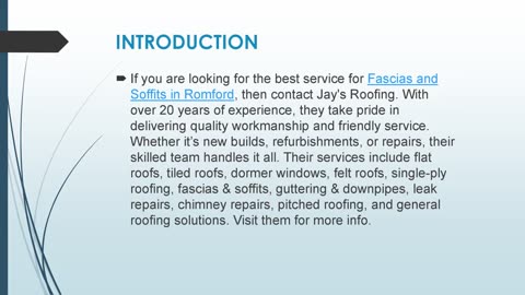 Best Fascias and Soffits in Romford