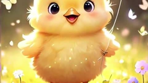 Cute Chick in the Sun