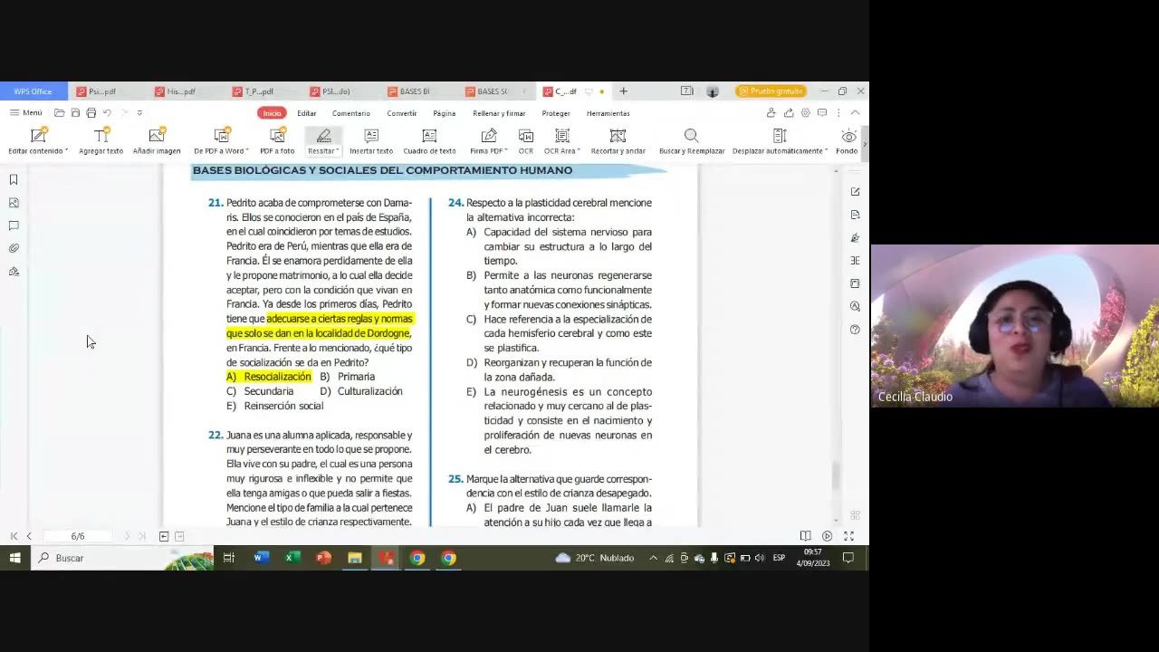 PAMER SEMESTRAL 2023 | Repaso 1 | Psicología