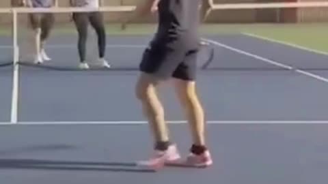 When Tennis Turns into Chaos! 😂🏸#TennisFails 🎾 #SportsFun 😂 #EpicMoments 😜 #CourtChaos🏃‍♂️💥#Redhawks