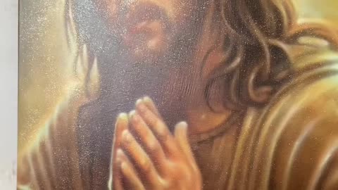 Shiny portrait of Jesus