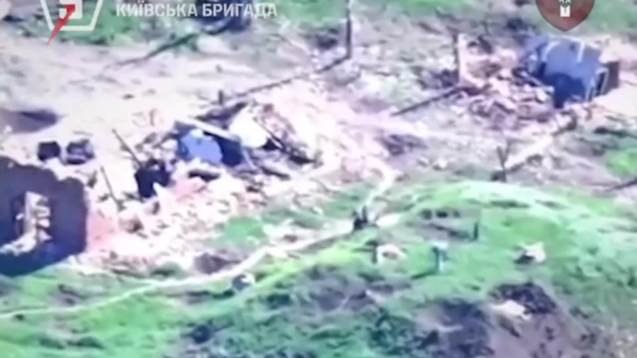 Six Up and Six Down(Ukrainian Drones Descend on Russian Infantry)