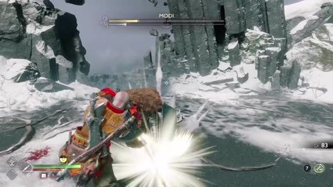 Kratos Meets Modi In Valhalla Boss Fight (Valhalla DLC).