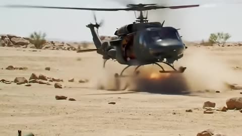 Soldiers vs. Helicopter: Explosive Showdown in the Desert! #hd