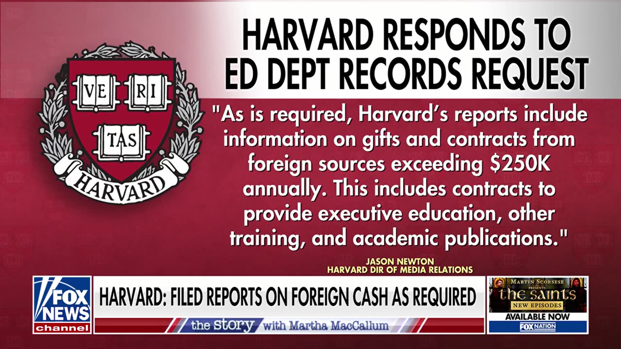 Trump administration demands information on Harvard's alleged foreign donations