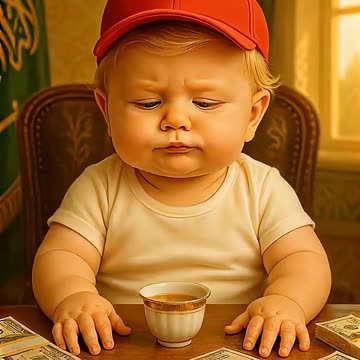Baby Trump - Rejects Saudi Coffee