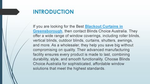 Best Blackout Curtains in Greensborough