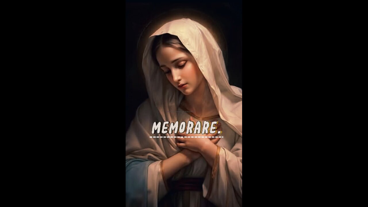 MEMORARE: O MOTHER OF THE WORD INCARNATE DESPISE NOT OUR PETITIONS BUT IN THY MERCY HEAR & ANSWER US
