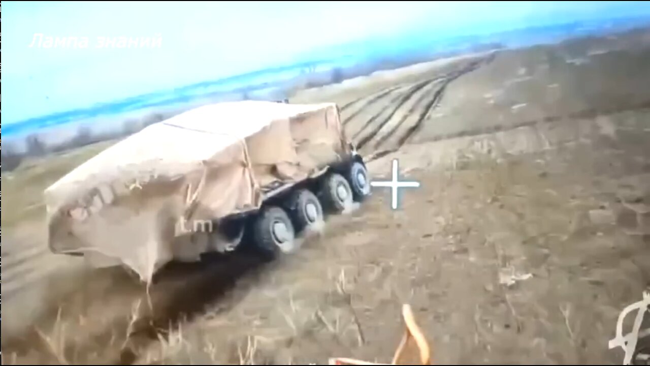 FPV Drones Stalk and Strike Ukrainian BTR-80 in Precision Attack