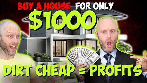 Buy A House For Only $1,000 Dirt Cheap Profits