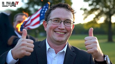 MAN BURNS FLAG, MASSIE AGREES!
