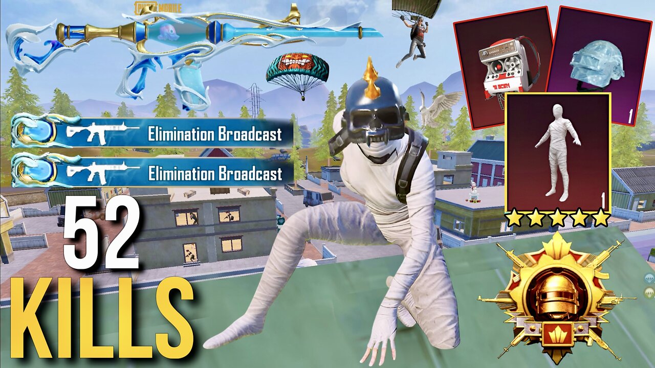 52 KILLS WITH MUMMY SET! 🤯 PUBG Mobile STEAMPUNK FRONTIER LOOT GAMEPLAY😱PUBG MOBILE MUMMY SET 52 KIL