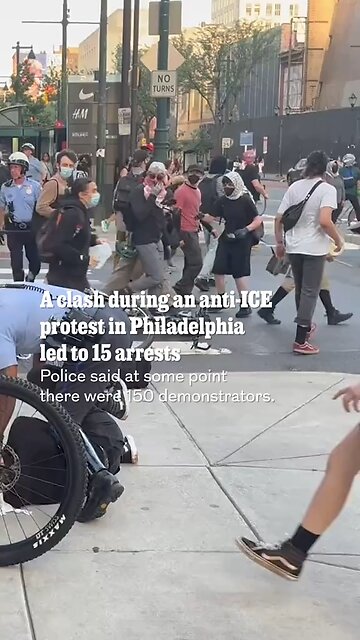Philly protest turns tense: 2 cops, 2 protesters injured, 15 arrested in ICE deportation clash.