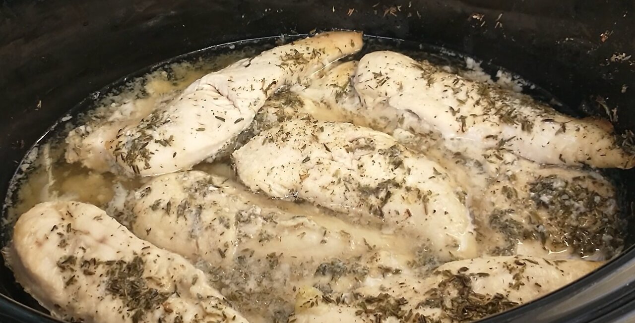 LEMON LIME THYME CROCKPOT CHICKEN