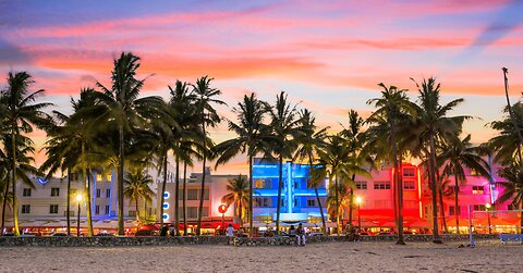 It's summer 1987, Playlist driving in Miami