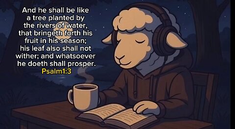 Psalm 1:3 — “Tree by the River” (Night Version) | LofiPsalm | Gentle Scripture Meditation