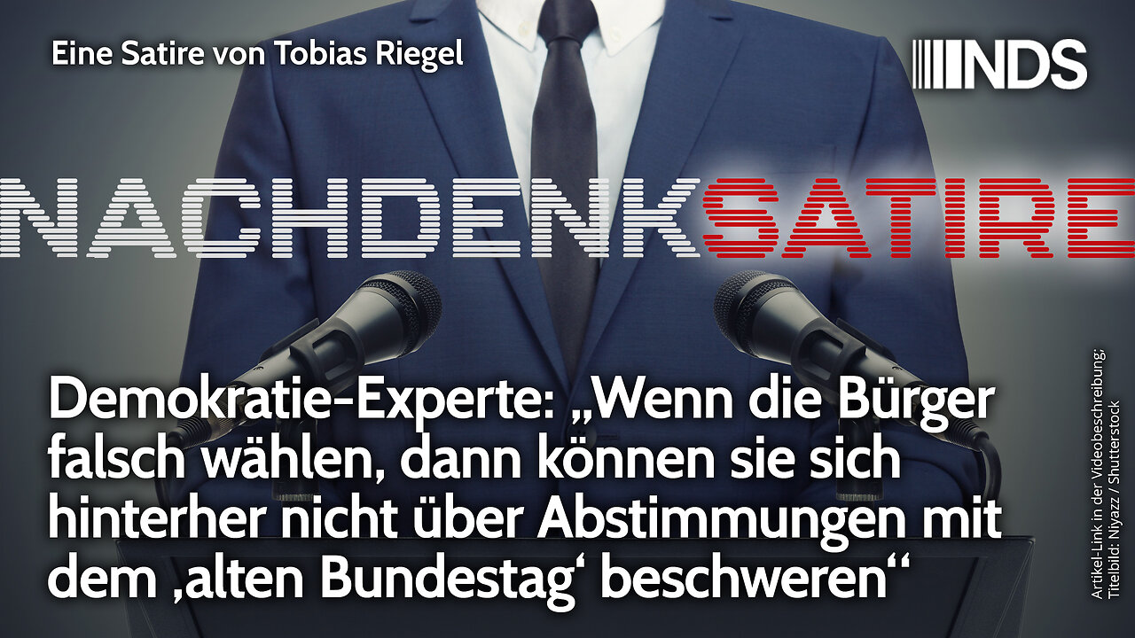 „Wenn Bürger falsch wählen, können sie sich nicht über Abstimmungen mit altem Bundestag beschweren“