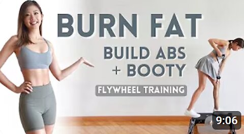 Burn Fat + Build Abs & Booty at Home! 8 min Flywheel Workout ~ Emi