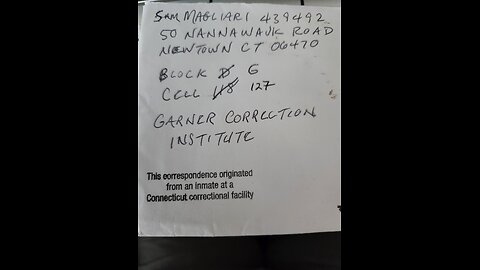 WAR CRIMES: Sam is safe for now at Garner Correctional Institute.