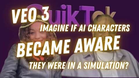 Veo 3 - Imagine if AI characters became aware they were living in a simulation...