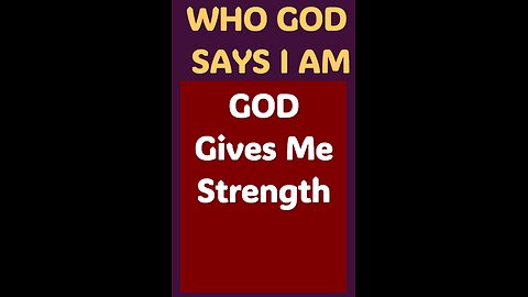 GOD GIVES ME STRENGTH #wordofgod #Jesus #God #strong #peace #spirituality #power #fit #victory #joy